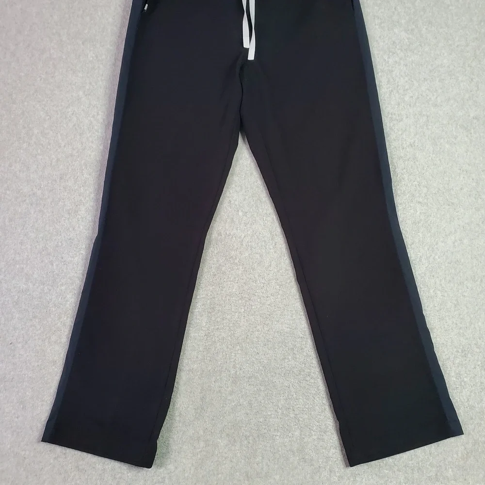 Figs Scrub Pants Mens L/T (Large Tall) Black With Blue Stripe Medical M21SW2014